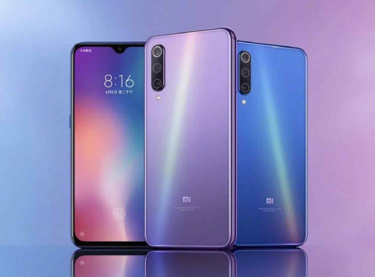 Opciones de color para el smartphone Mi 9 SE